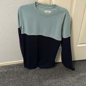 Light blue and Navy Sweater